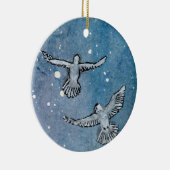 Doves keramisch siermiddel ornament (Rechts)