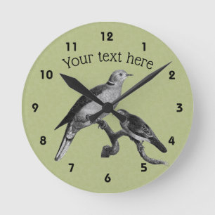 Doves  Kunst Pesonalized   Ronde Klok