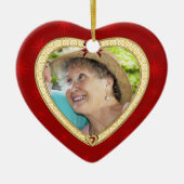 Doves Memorial Heart Custom Photo Ornament (Voorkant)