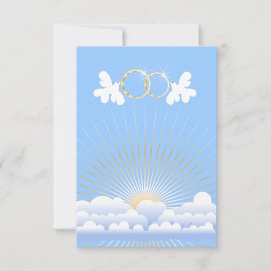 Doves met de Aangepaste Uitnodiging van de Rings v (Voorkant)