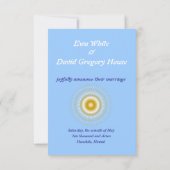 Doves met de Aangepaste Uitnodiging van de Rings v (Achterkant)