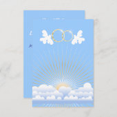 Doves met de Aangepaste Uitnodiging van de Rings v (Voorkant / Achterkant)