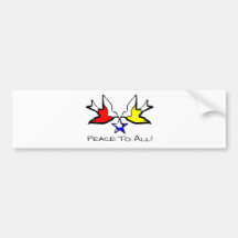 Doves of peace - modern Christelijk design