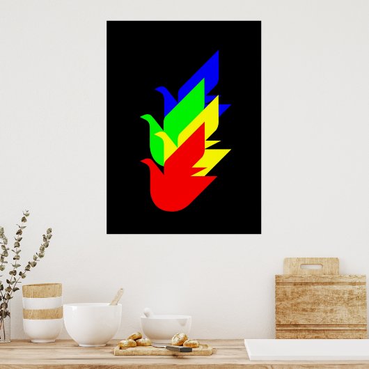 Doves of Peace Poster (Keuken)