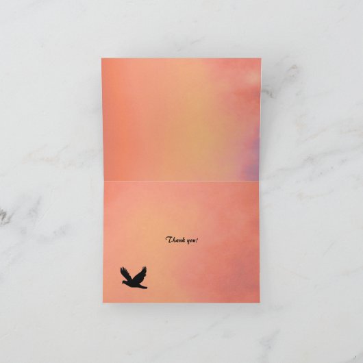 Doves op zonsondergang Bedankt (Binnen)