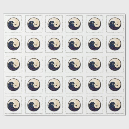 Doves Peace & Harmony inpakpapier op wit (Vlak)