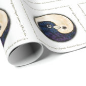 Doves Peace & Harmony inpakpapier op wit (Rol Hoek)