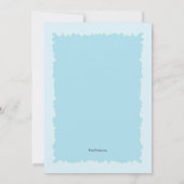 Doves Religious Invitation Blue Kaart (Achterkant)