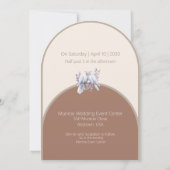 Doves Rings Mocha Mousse Light Beige Taupe Arched Kaart (Achterkant)