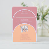 Doves Rings Peach Fuzz Dusty Roze Lavendel Boog (Staand voorkant)