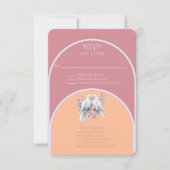 Doves Rings Peach Fuzz Dusty Roze Lavendel Boog (Voorkant)