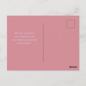 Doves Rings Peach Fuzz Dusty Roze Lavendel Boog Briefkaart (Achterkant)