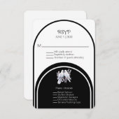 Doves Rings Zwart-wit gebogen (Voorkant / Achterkant)