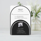 Doves Rings Zwart-wit gebogen (Staand voorkant)