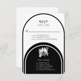 Doves Rings Zwart-wit gebogen