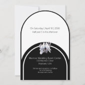 Doves Rings Zwart-wit gebogen Kaart (Achterkant)