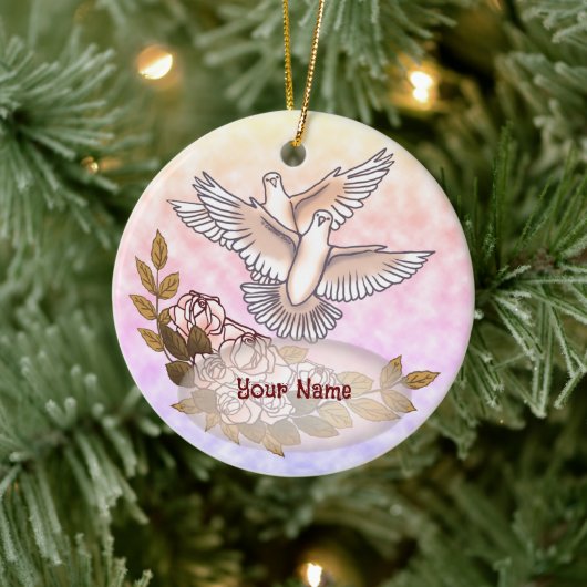 Doves Rozen ornament (Boom)