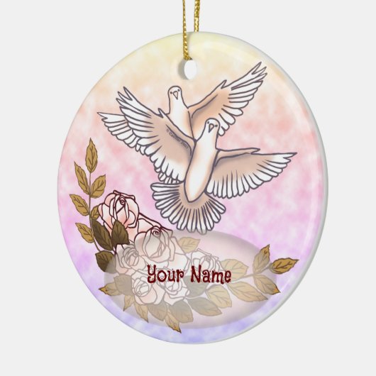 Doves Rozen ornament (Links)