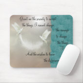 Doves Serenity Prayer Mousepad ~ Gold Muismat (Met muis)