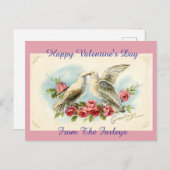  Doves Valentijnsdag Holiday Briefkaart (Voorkant / Achterkant)