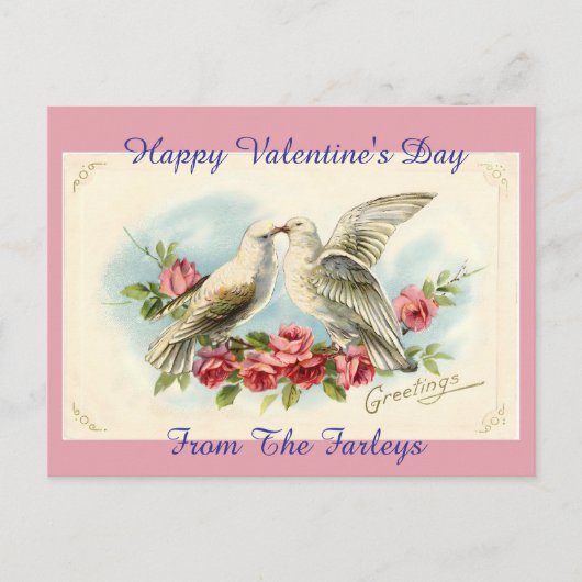  Doves Valentijnsdag Holiday Briefkaart (Voorkant)