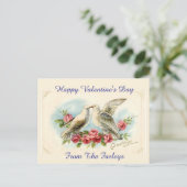  Doves Valentijnsdag Holiday Briefkaart (Staand voorkant)