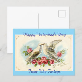 Doves Valentijnsdag Holiday Briefkaart