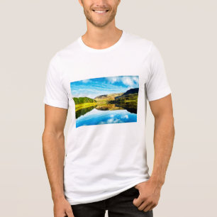 Dovestone Reservoir Het Winter Basic Donker T-shir Tri-Blend Shirt