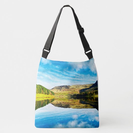 Dovestone Reservoir in het Tas (Voorkant)