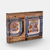 Dovingspatroon op gewoon poster fotoblokken (Links)