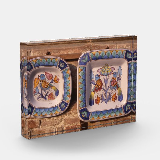 Dovingspatroon op gewoon poster fotoblokken (Links)