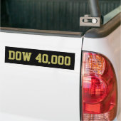 Dow 40000 Aandelenmarktviering Bumpersticker (Op Truck)
