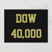 Dow 40000 beurs viering briefkaart (Voorkant)