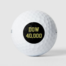 Dow 40000 beurs viering golfballen