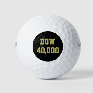 Dow 40000 beurs viering golfballen