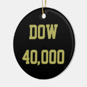 Dow 40000 beurs viering keramisch ornament (Links)