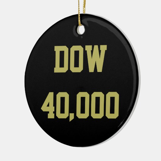 Dow 40000 beurs viering keramisch ornament (Links)