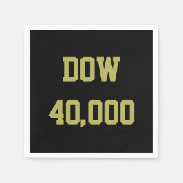 Dow 40000 beurs viering servet