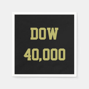 Dow 40000 beurs viering servet