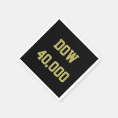 Dow 40000 beurs viering servet (Hoek)