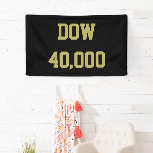 Dow 40000 beurs viering spandoek (Insitu)