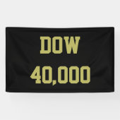 Dow 40000 beurs viering spandoek (Horizontaal)