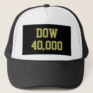 Dow 40000 beurs viering trucker pet