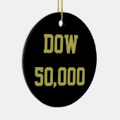 Dow 50000 Aandelenmarktviering Keramisch Ornament (Rechts)