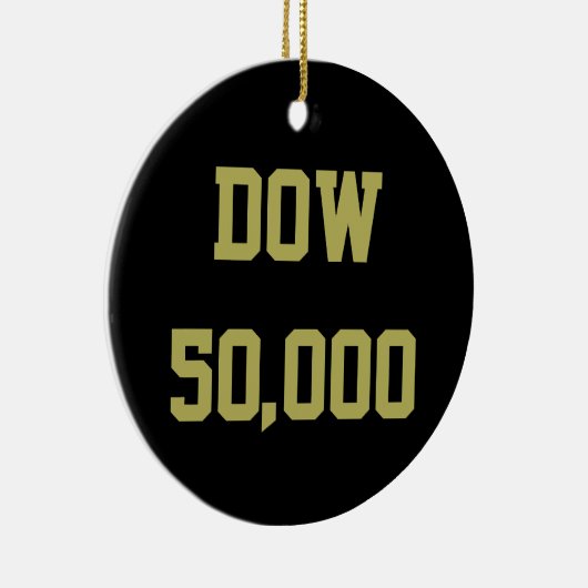 Dow 50000 beurs keramisch ornament (Rechts)