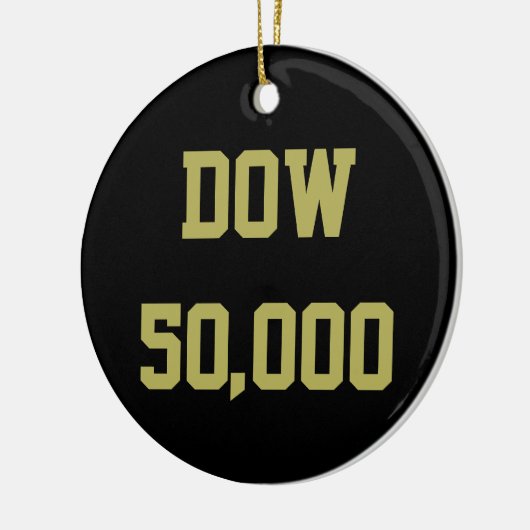 Dow 50000 beurs keramisch ornament (Links)