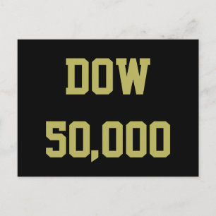 Dow 50.000 beursviering briefkaart