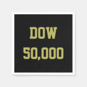 Dow 50.000 beursviering servet (Voorkant)