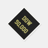 Dow 50.000 beursviering servet (Hoek)