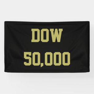 Dow 50.000 beursviering spandoek